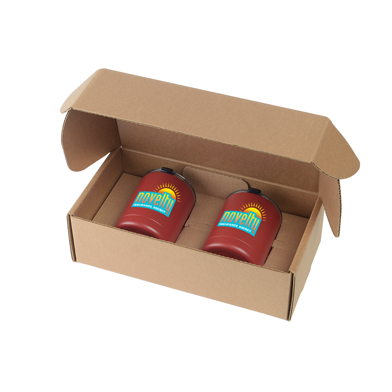 10 Oz. Stainless Steel Low Ball Glasses Gift Box Set 4