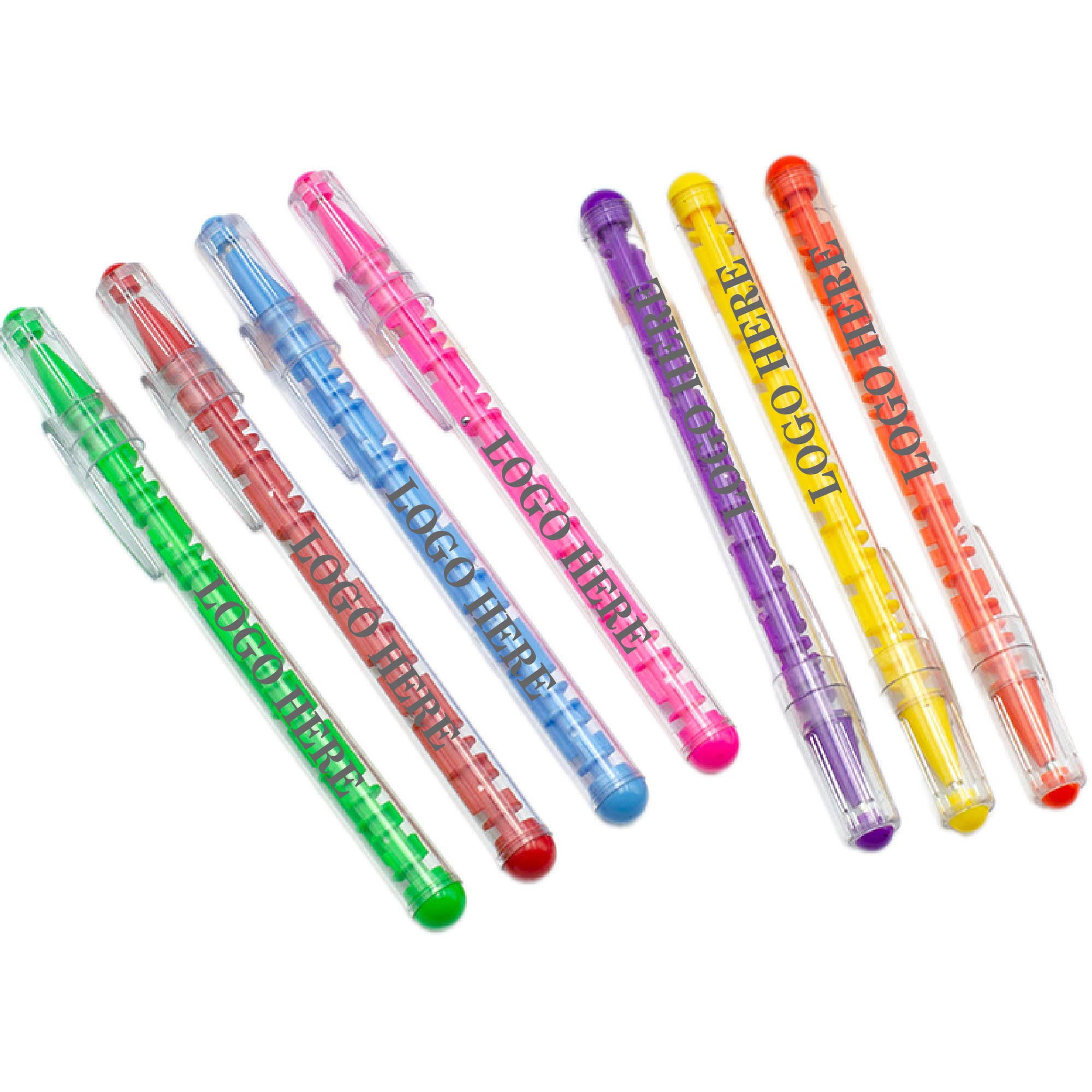 Plastic Maze Puzzle Ballpoint Pen w/Cap 1