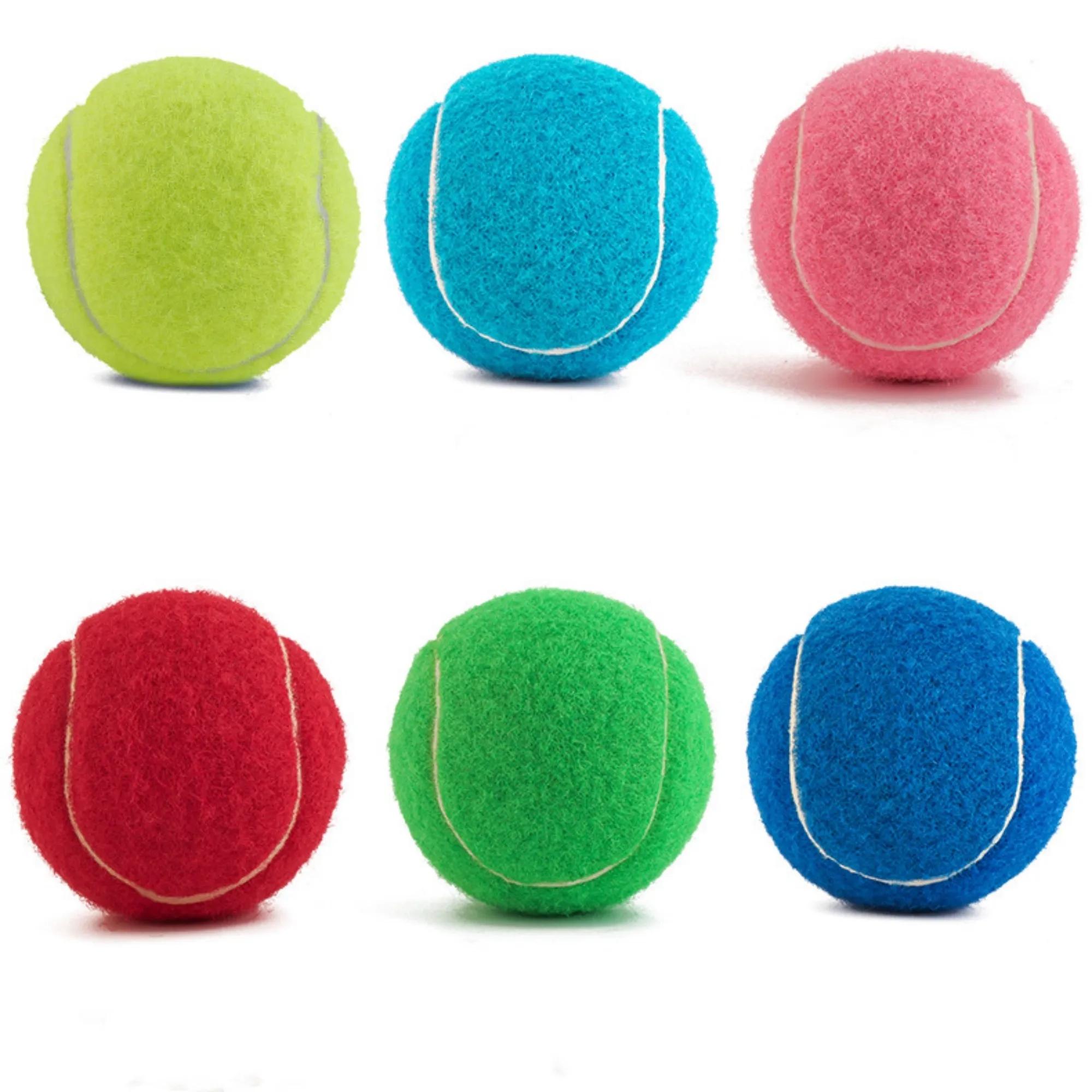 Custom Rubber Pet Tennis Balls Interactive Dog Toy 2