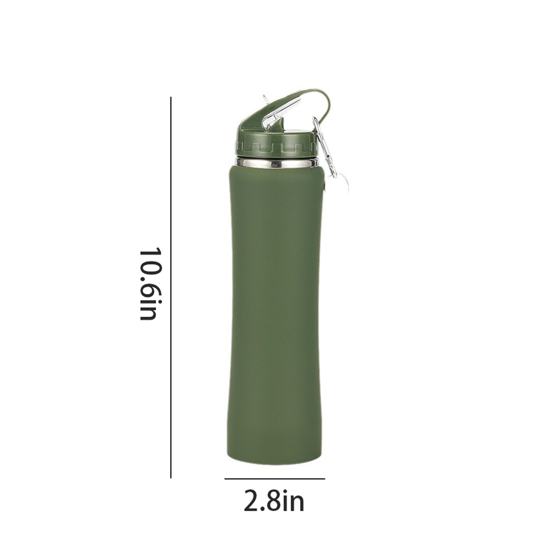 20 Oz. Ranger Sports Bottle Satin Finish And Carabiner, custom water bottle with logo imprint 8