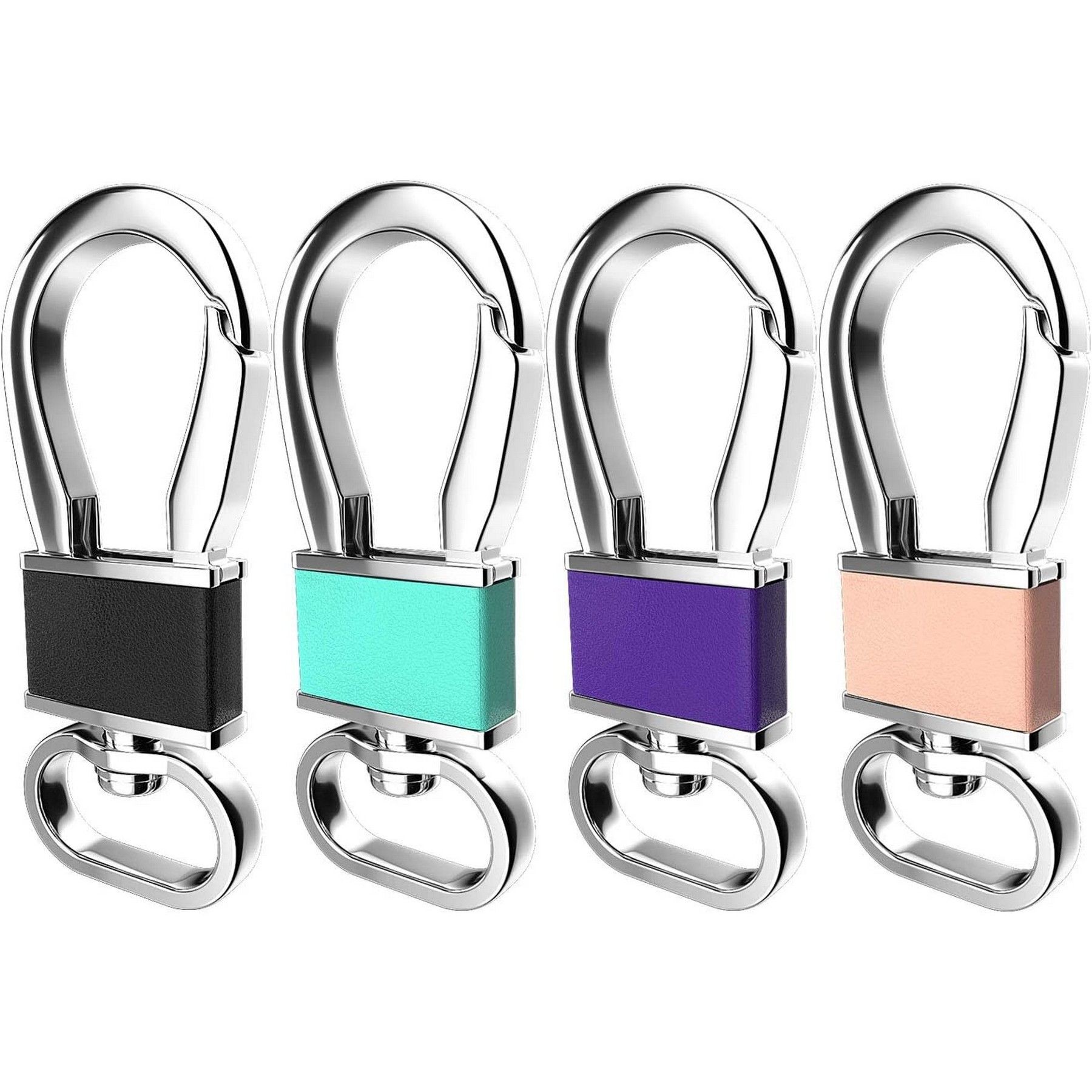 Metal Carabiner Keychain Key Clip Hook Key Ring Holder 7