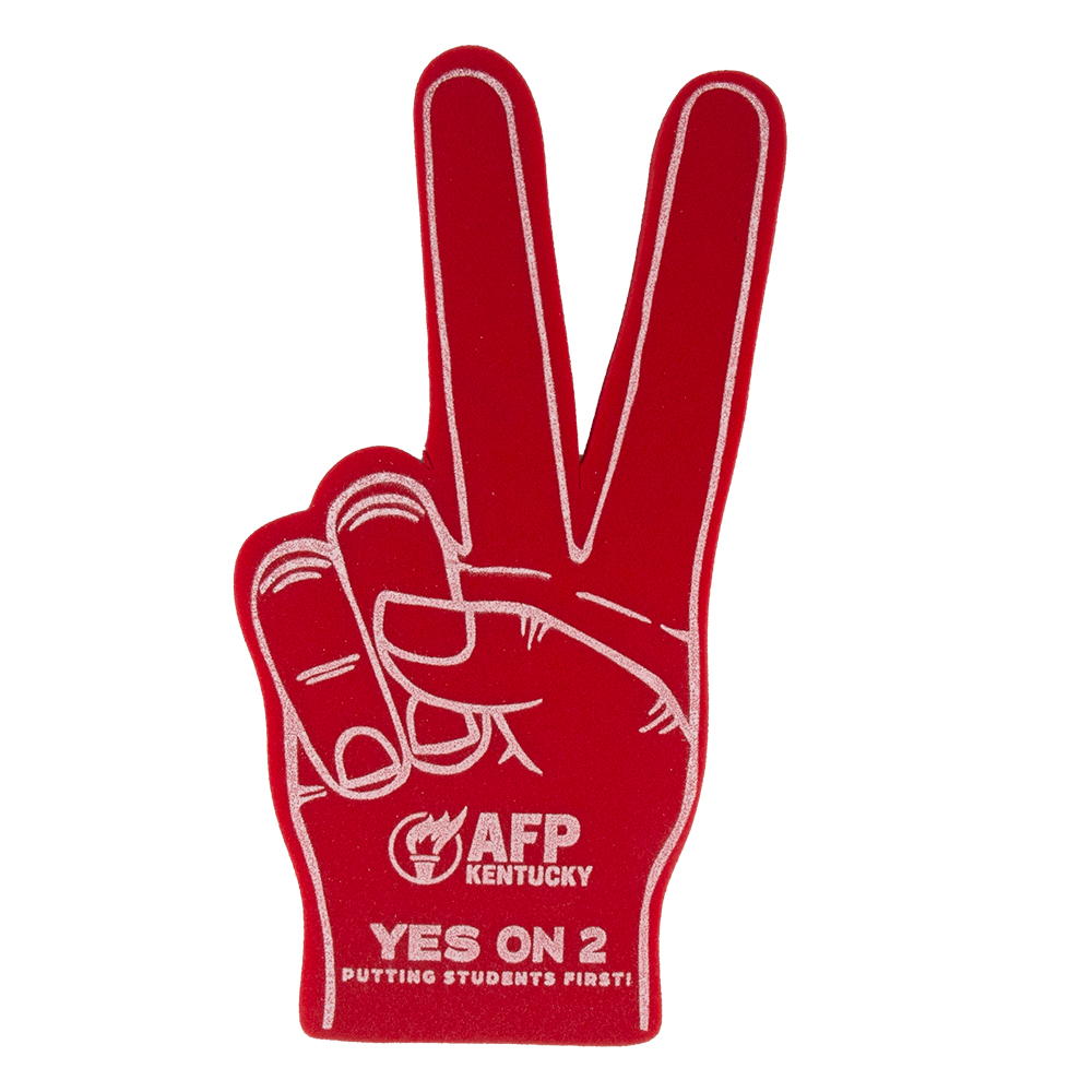 22.5" Peace/Victory Foam Mitt 15