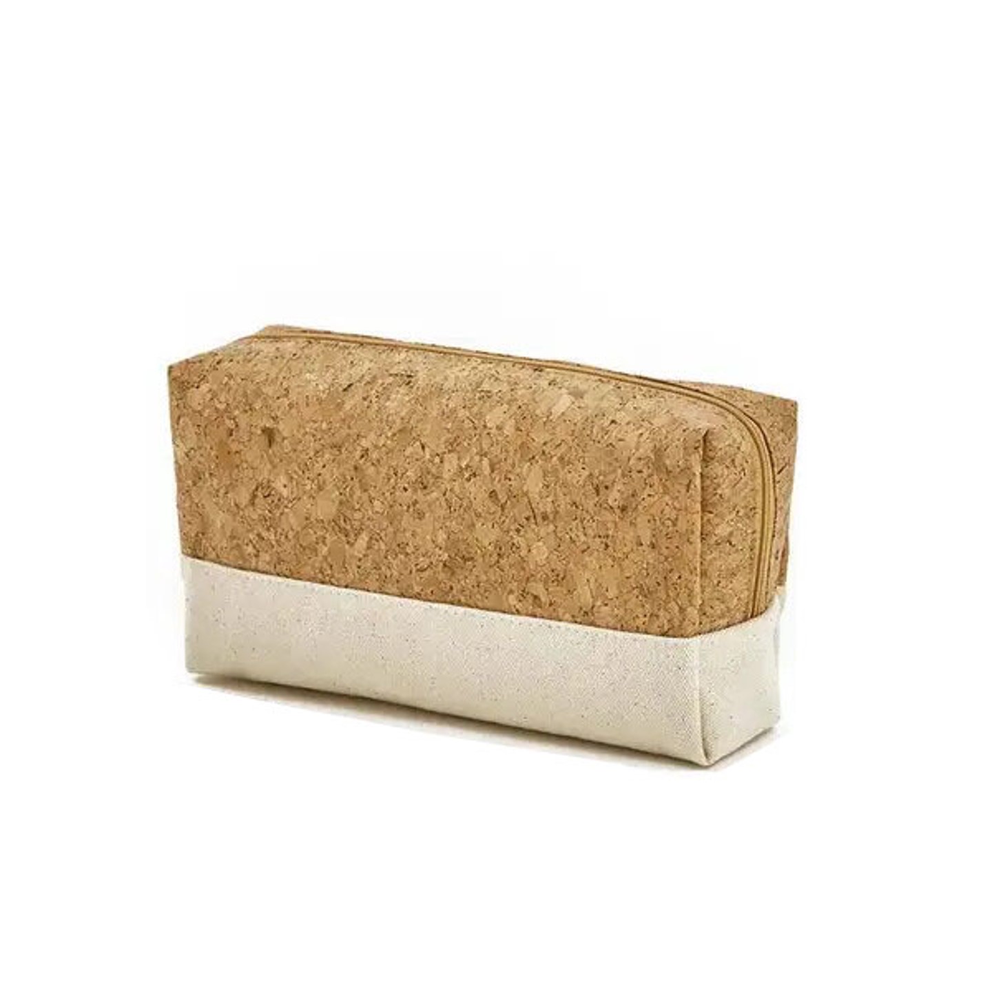 Mixed Canvas Cork Outdoor Portable Travel Wash Cosmetic Bag Toiletries Organizer 1