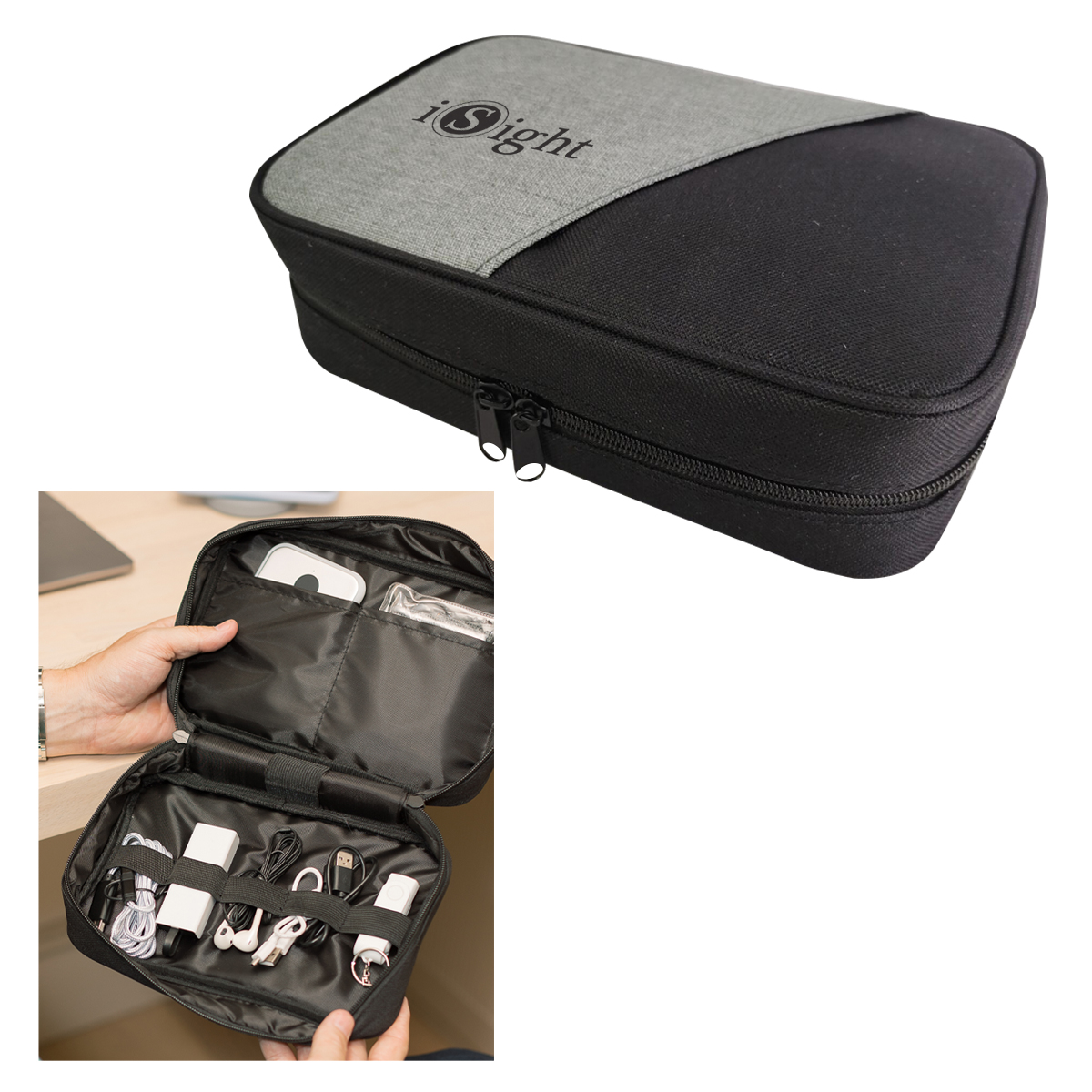 Contempo Heathered Tech Organizer 2