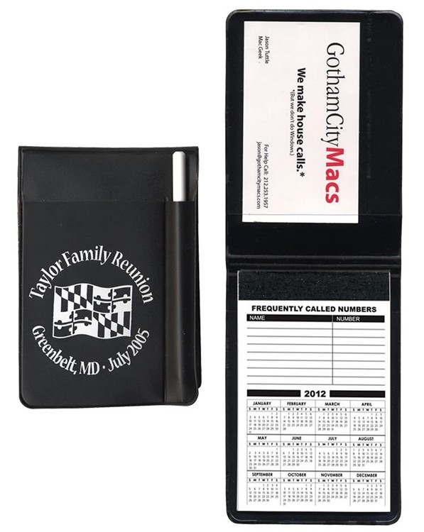 Standard Vinyl 100-Page Memo Book With White Pen 10