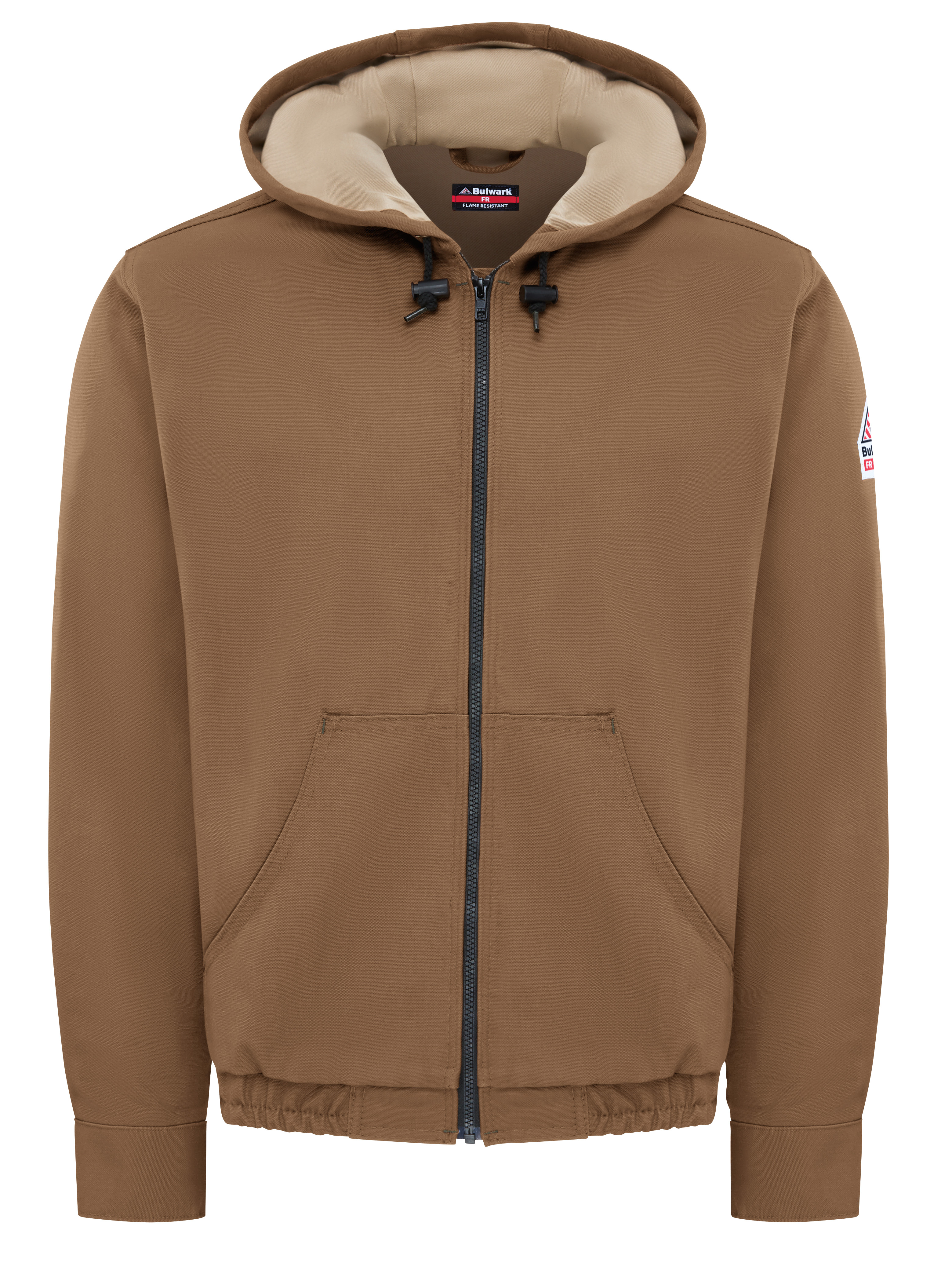 Bulwark® Men's Heavyweight FR Brown Duck Hooded Jacket 2