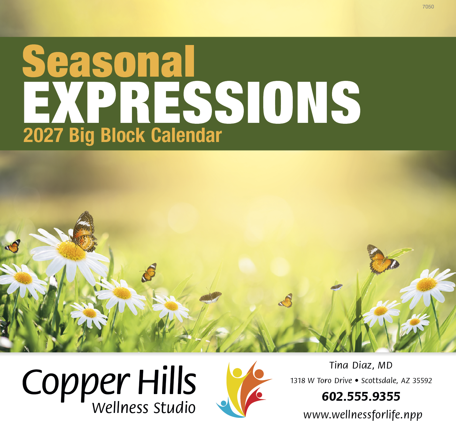 Good Value™ Seasonal Expressions Big Block - Stapled Calendar 36