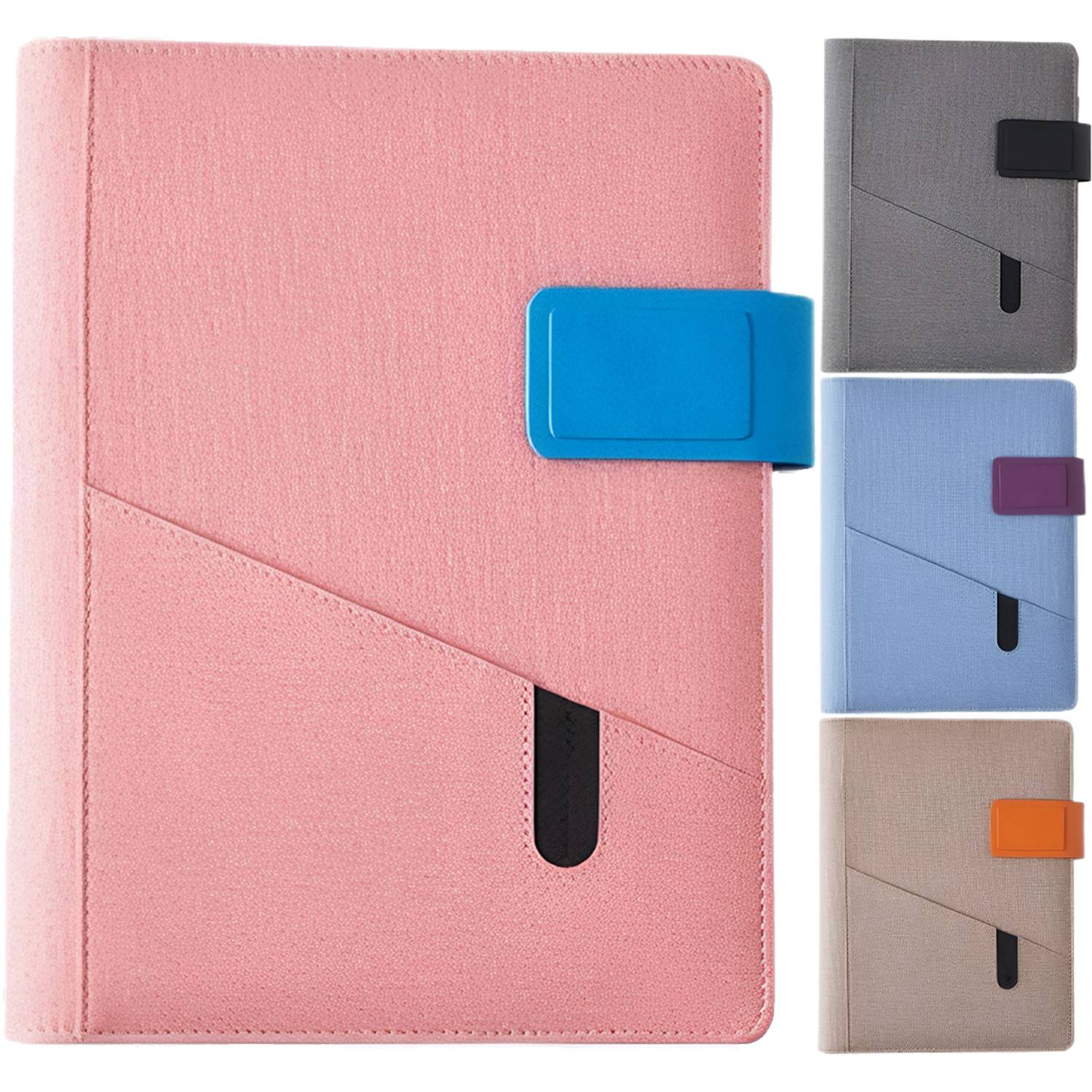 PU Leather A5 Magnetic Closure Binder Notebook 7