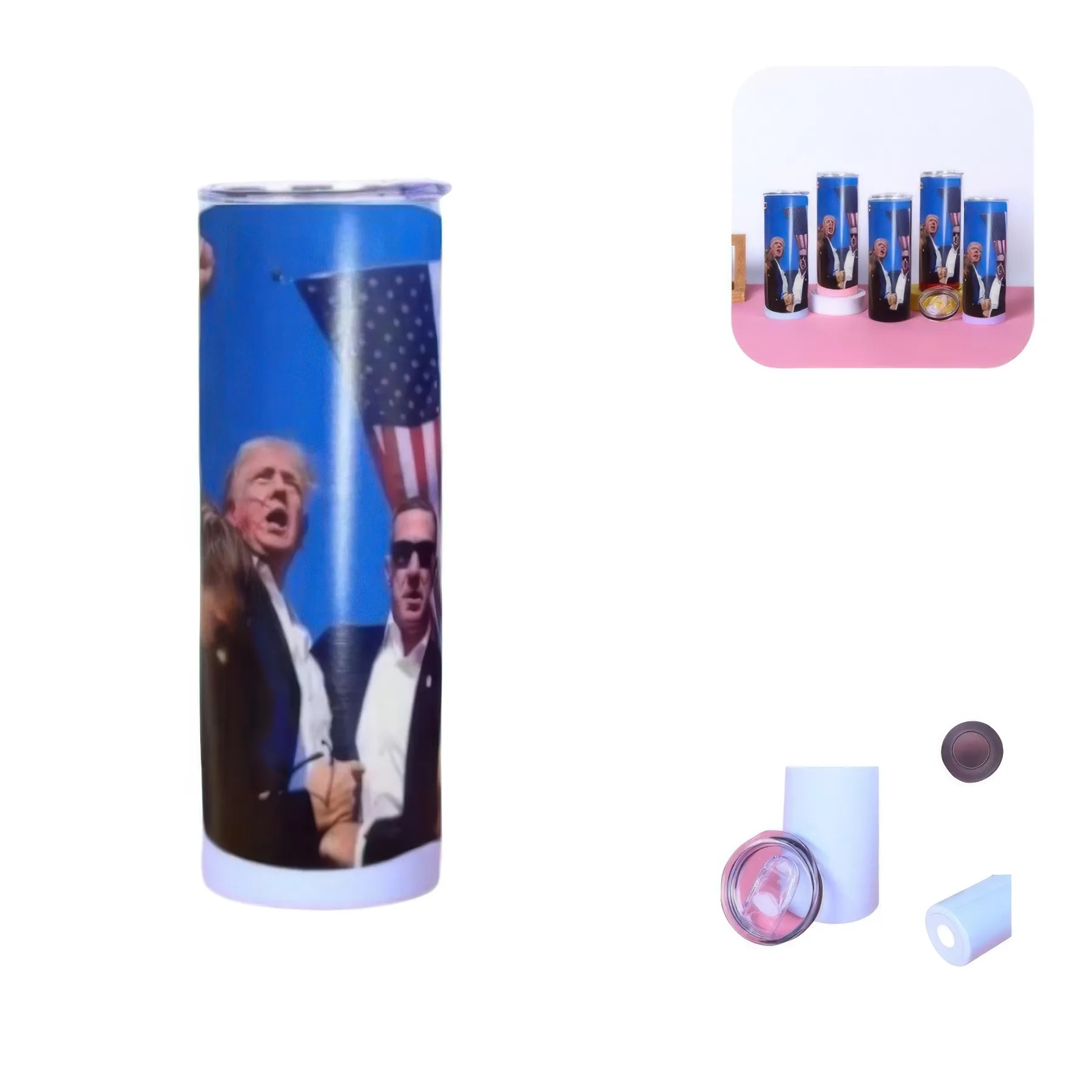 Large Capacity Trump Speech Stainless Steel Vacuum Cup 2