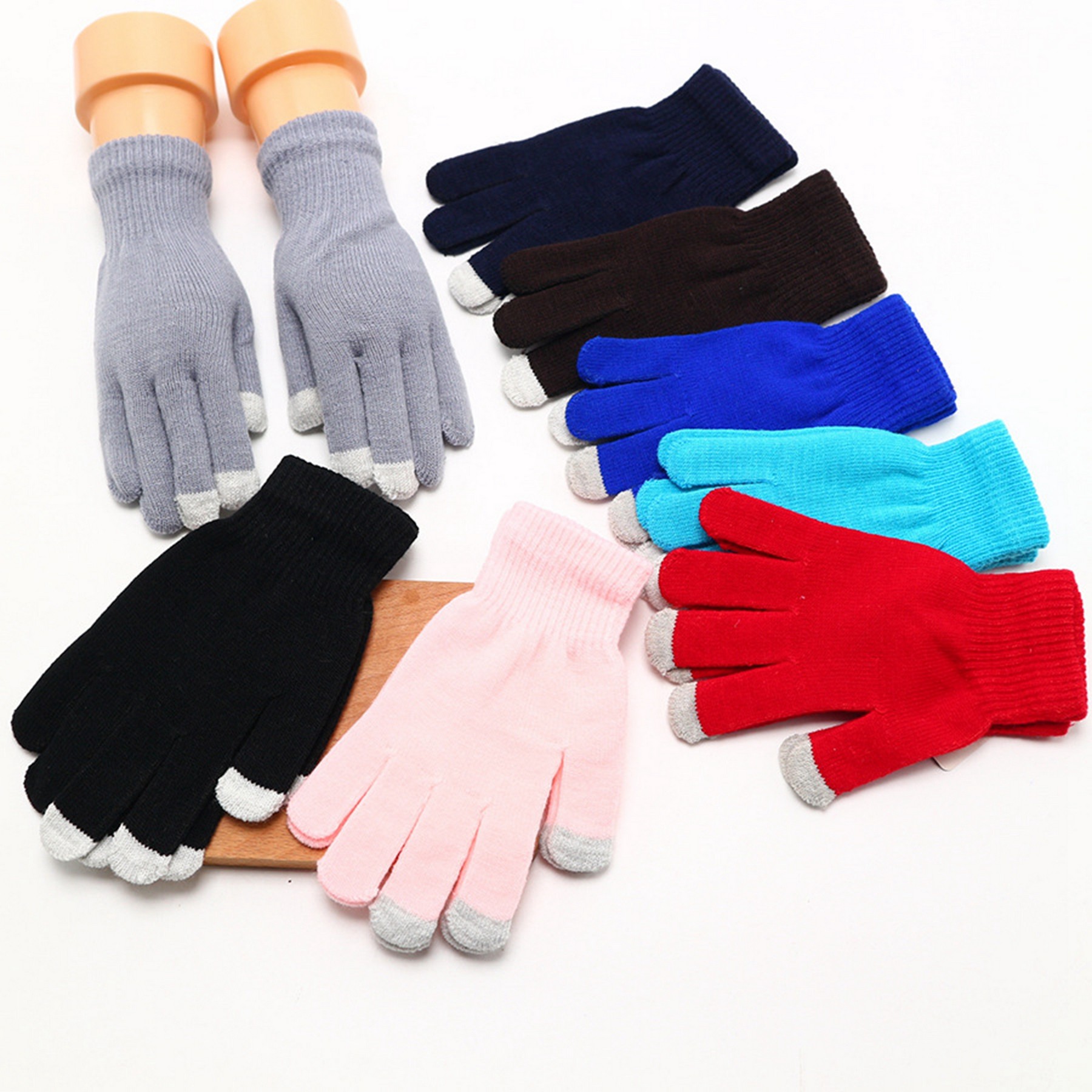 Knitted Touch Screen Gloves 2