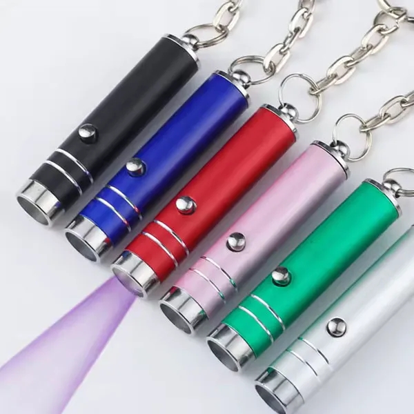 Mini Aluminum UV LED Flashlight Key Chain 1