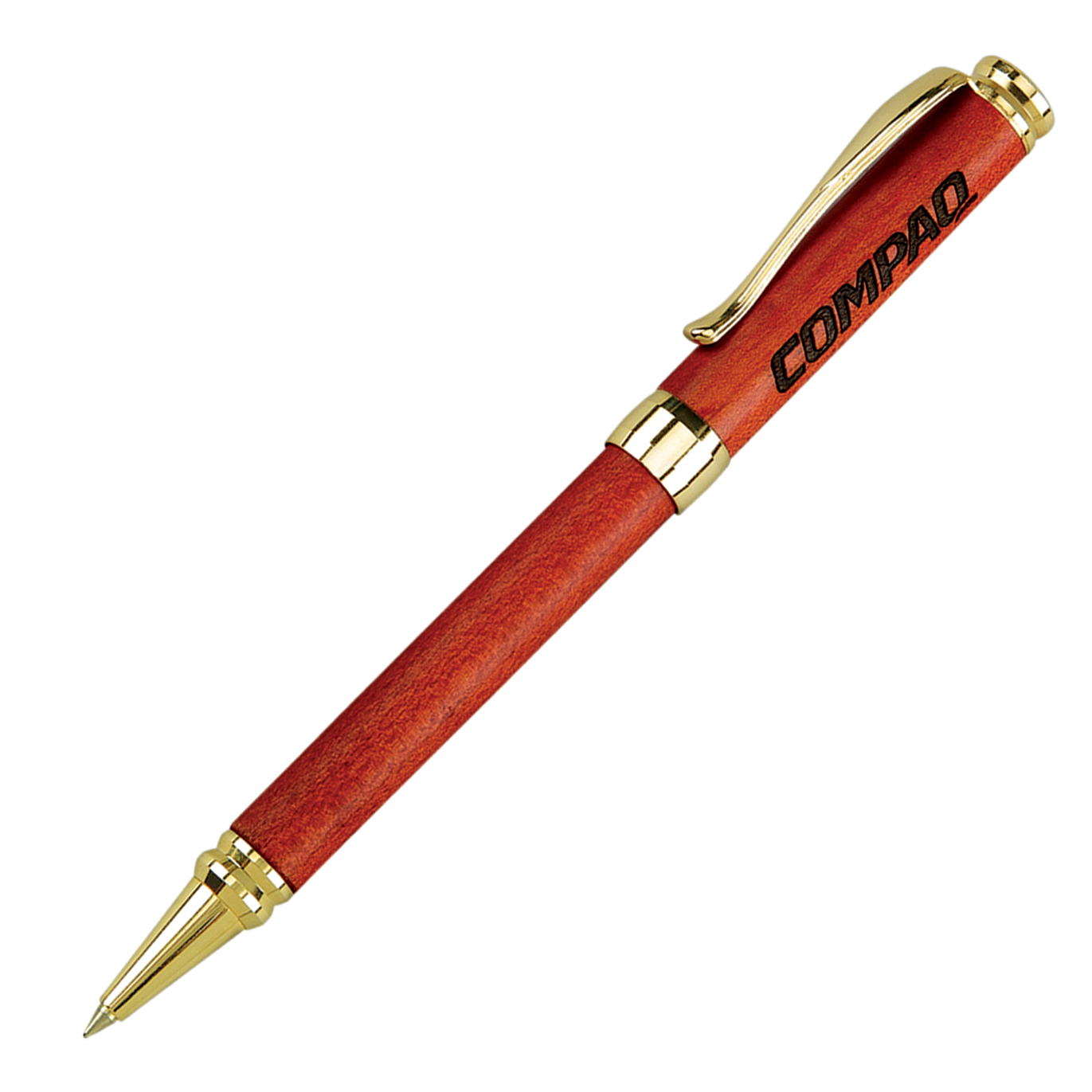 Terrific Timber-11 Wooden Ballpoint Pen with Gold Accents 2
