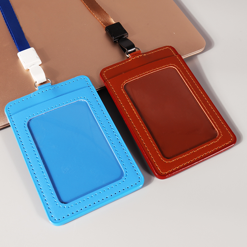 PU Leather ID Badge Holder 8