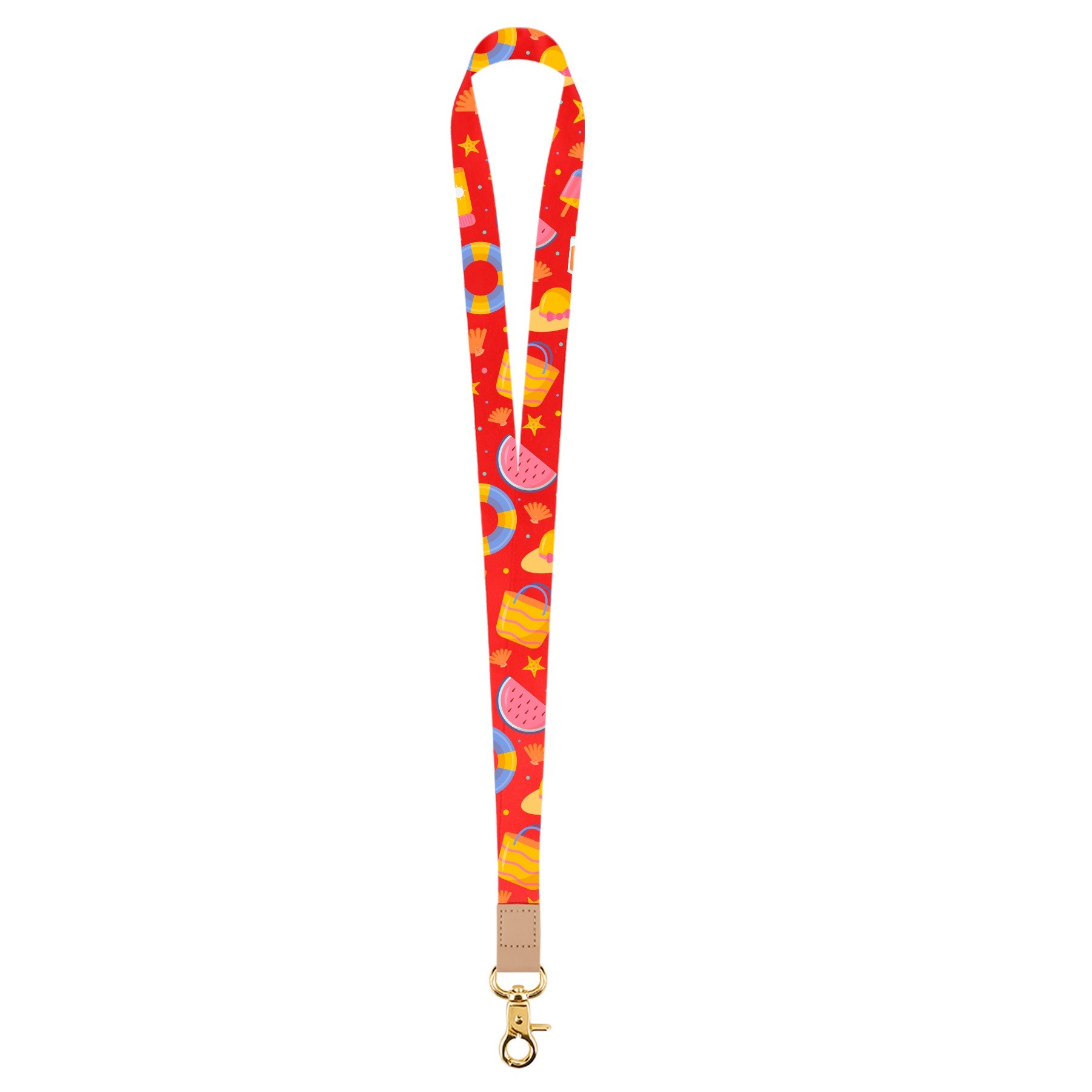 Lanyard w/ PU Crimp & Optional Clamp 1