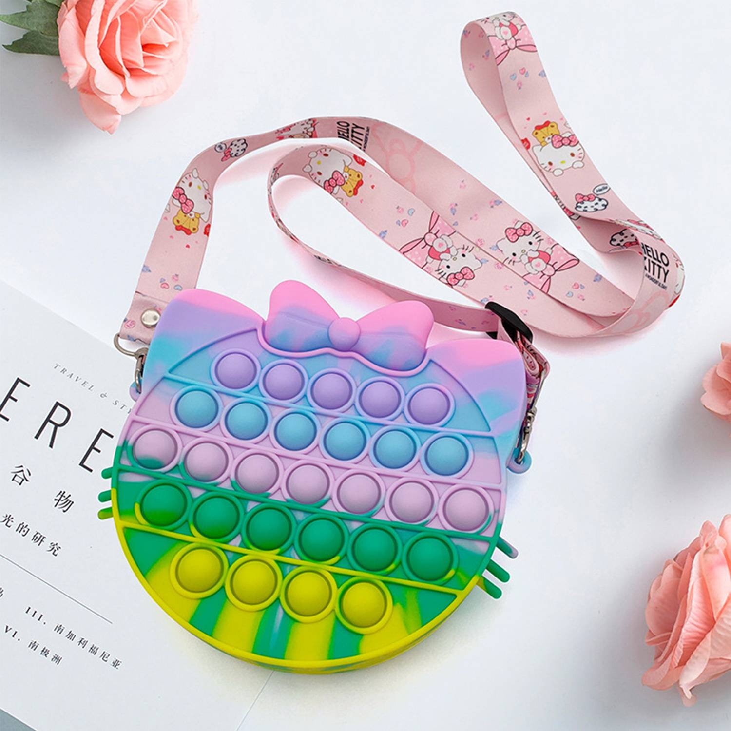 Silicone stress relief qute crossbody bag 5