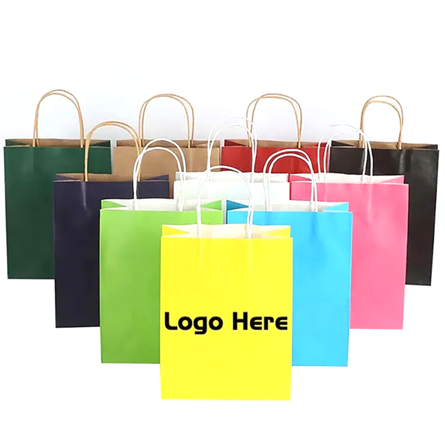 ECO Kraft Shopping Bag (8" x 4 3/4" x 10 1/2") 2