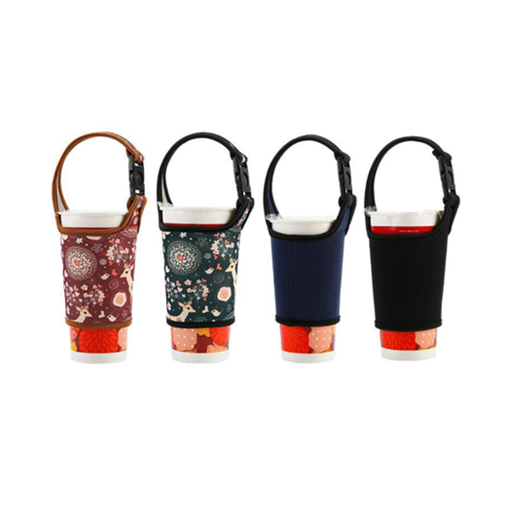 Neoprene Water Bottle Sleeve w/Handle, custom koozie with logo imprint 2