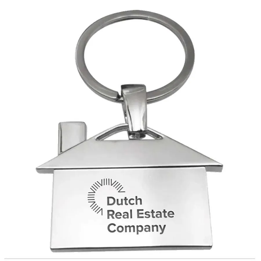 House-Shaped Metal Keychain 6