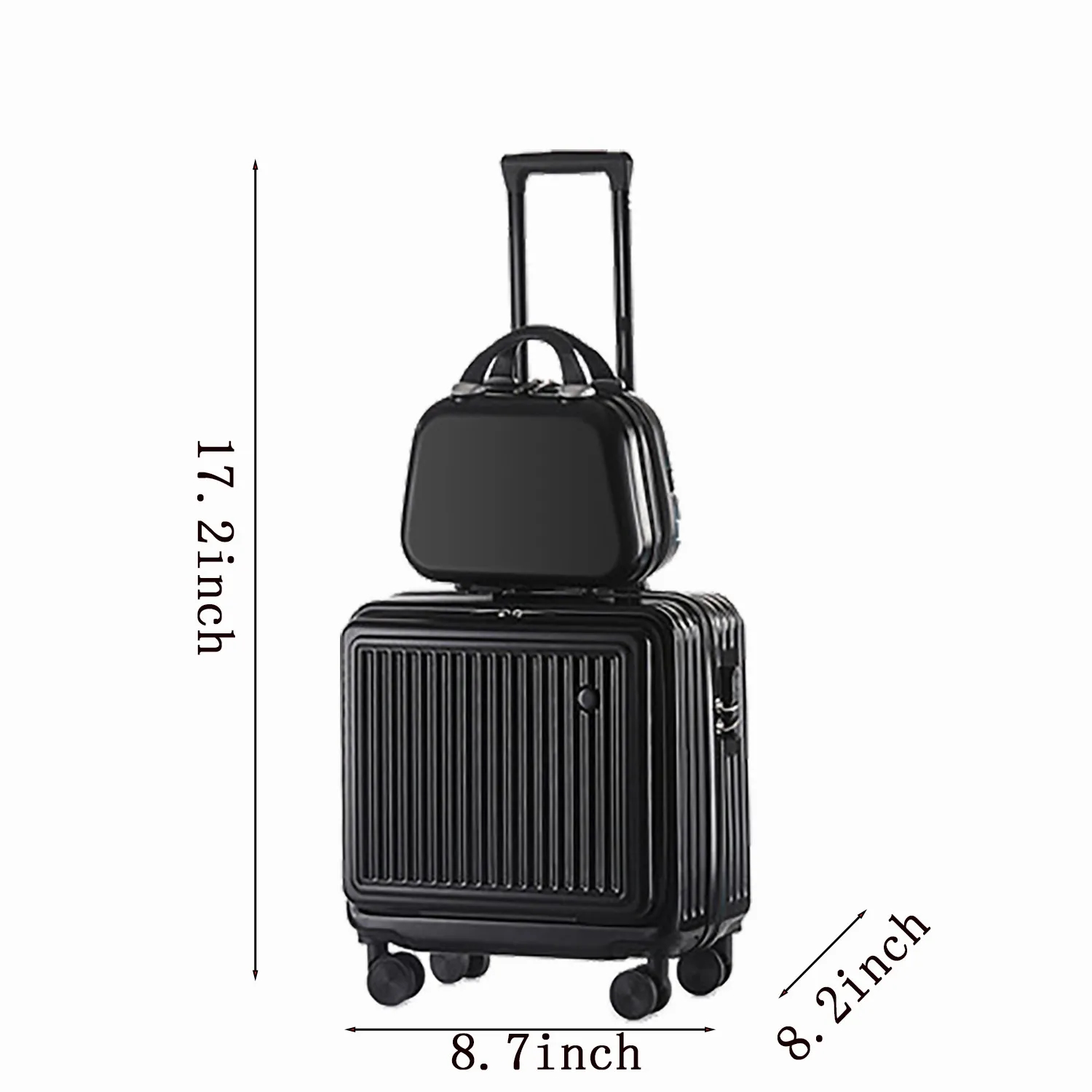 18 in Front Opening Trolley Suitcase 4