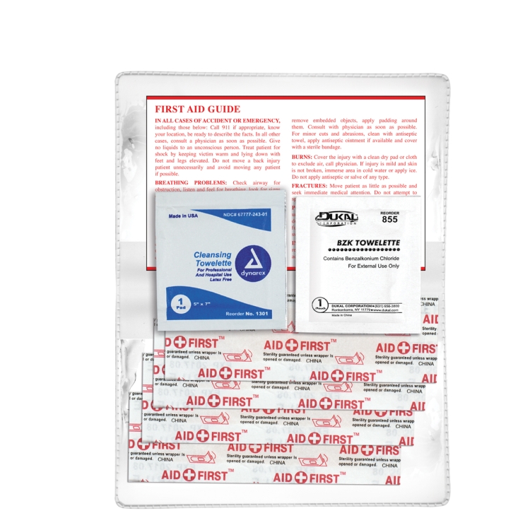 "HEAL-ON-THE-GO L" 10 Piece Economy First Aid Kit in Colorful Vinyl Pouch 4