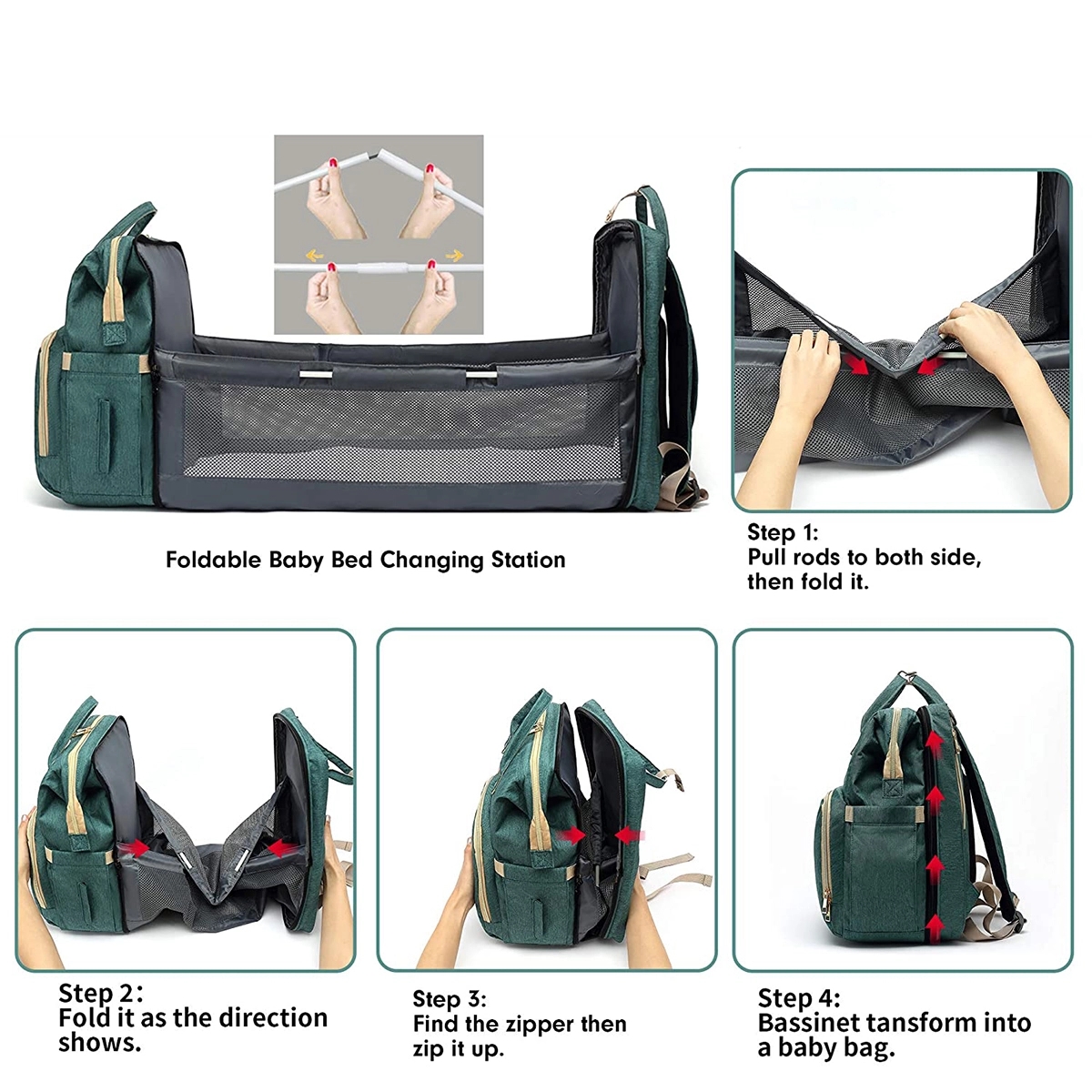 Baby Travel Diaper Backpack 4