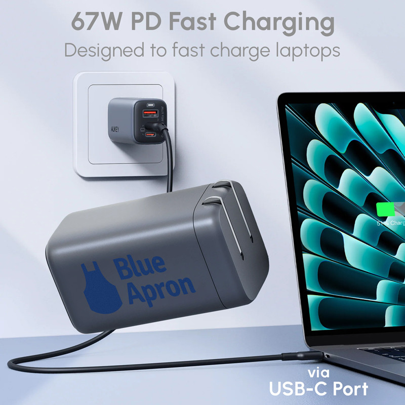 Aukey 3-Port 67W PD Wall Charger 7
