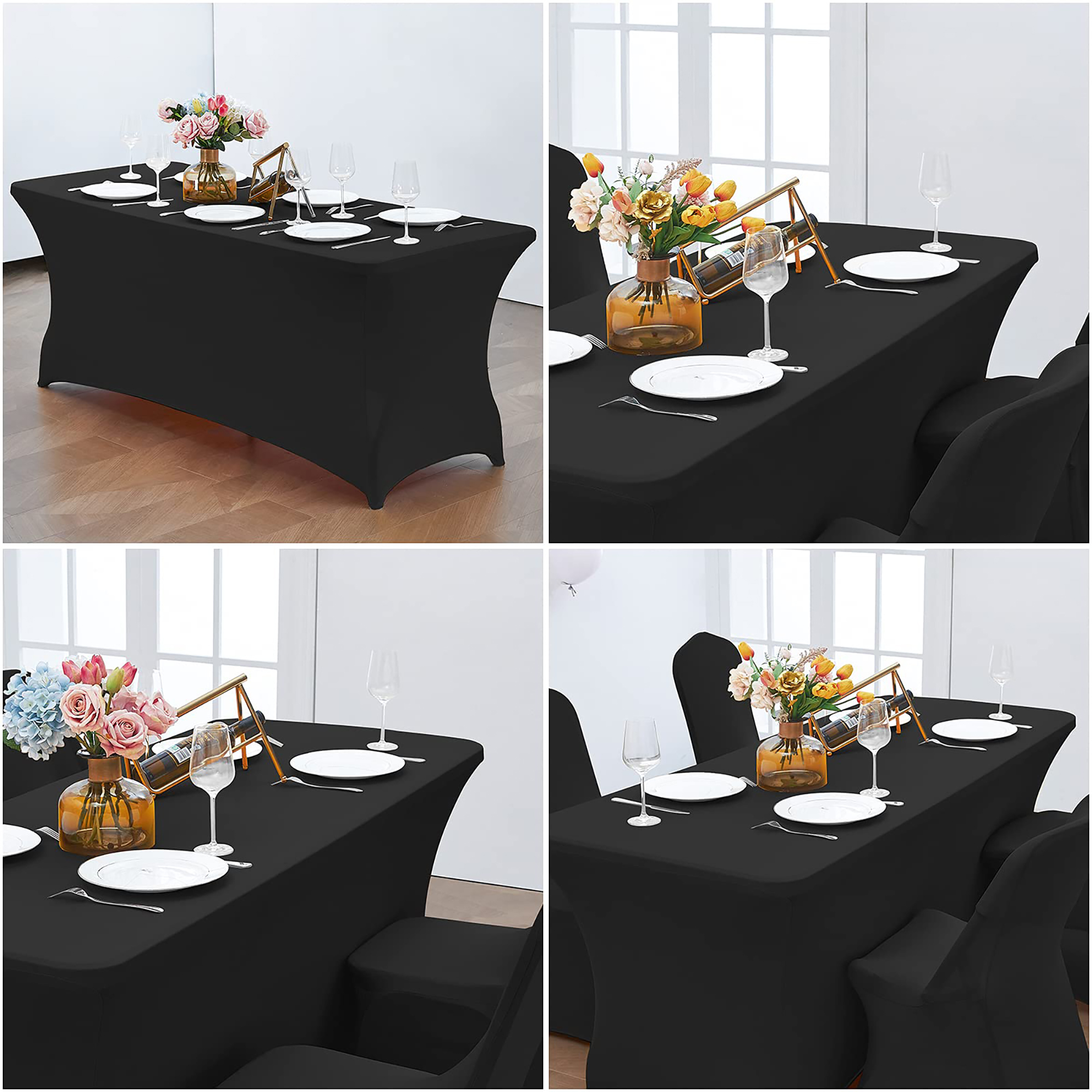 Custom Color 6ft Stretch Tablecloth 5