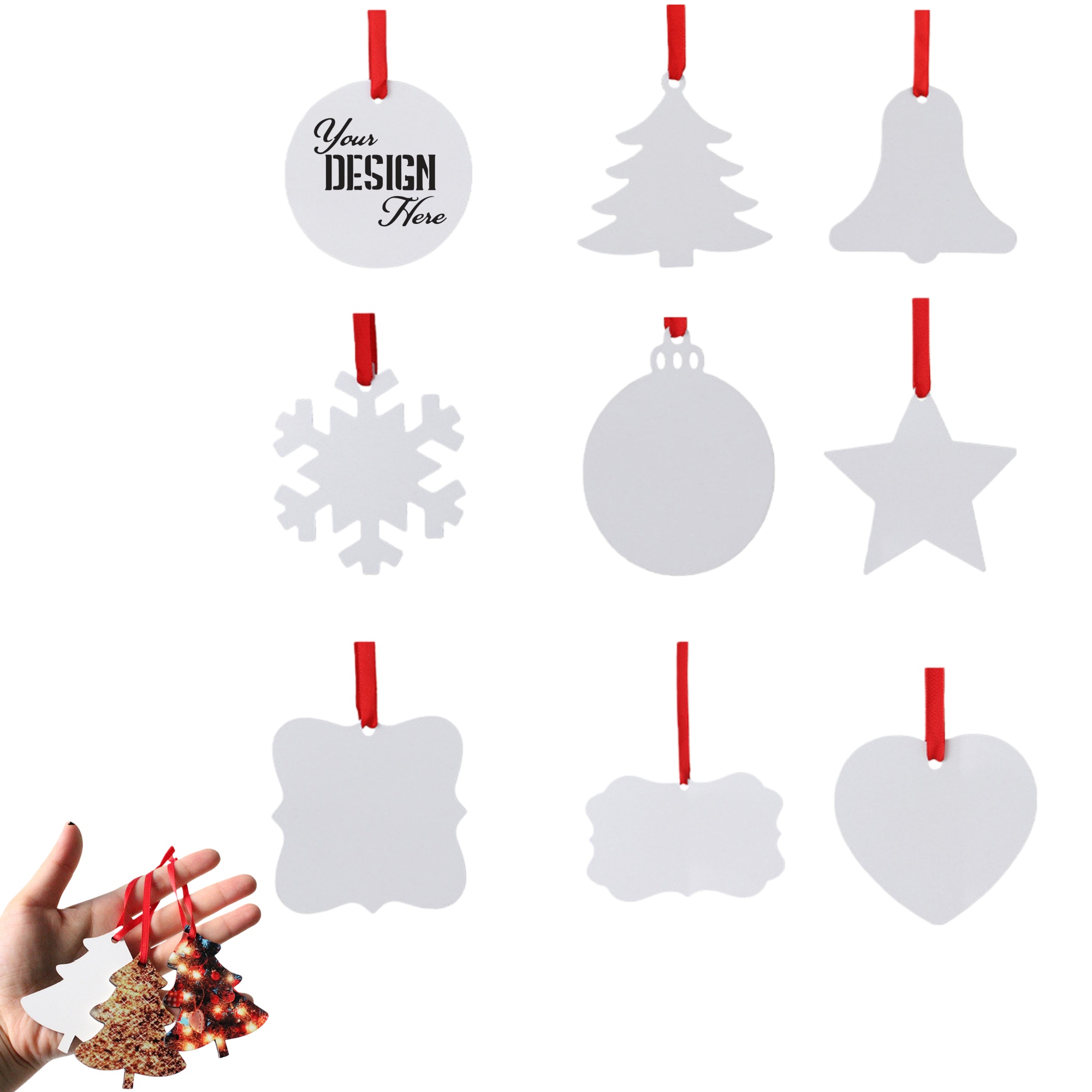 Full Wrap Christmas Tree Ornaments 2