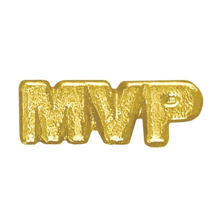 MVP Bright Gold Chenille Lapel Pin