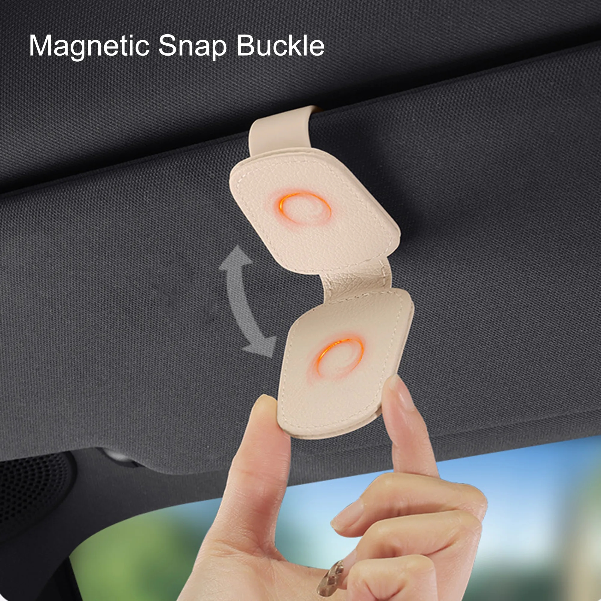 Car Sun Visor Glasses Holder 5