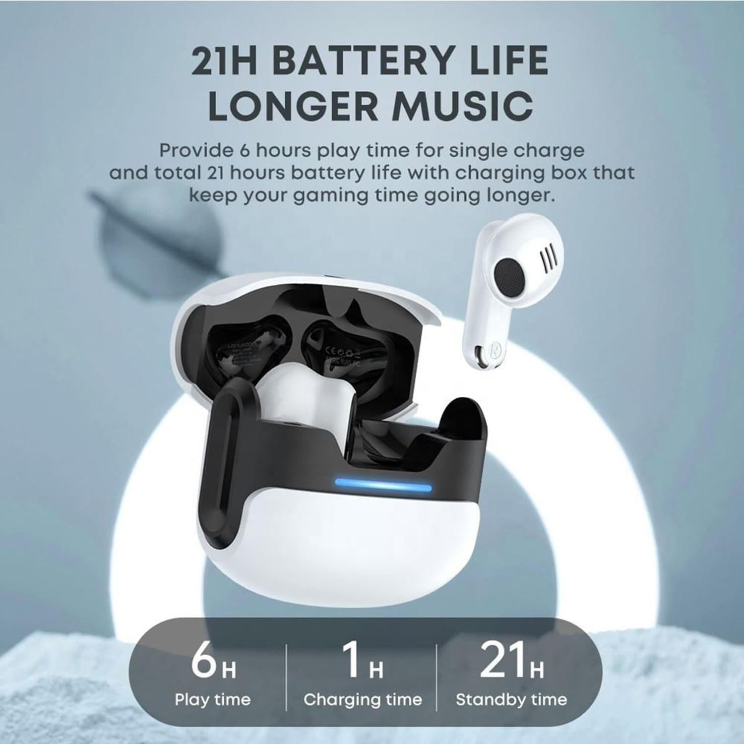 Mini Noise Canceling Wireless Earbuds 2