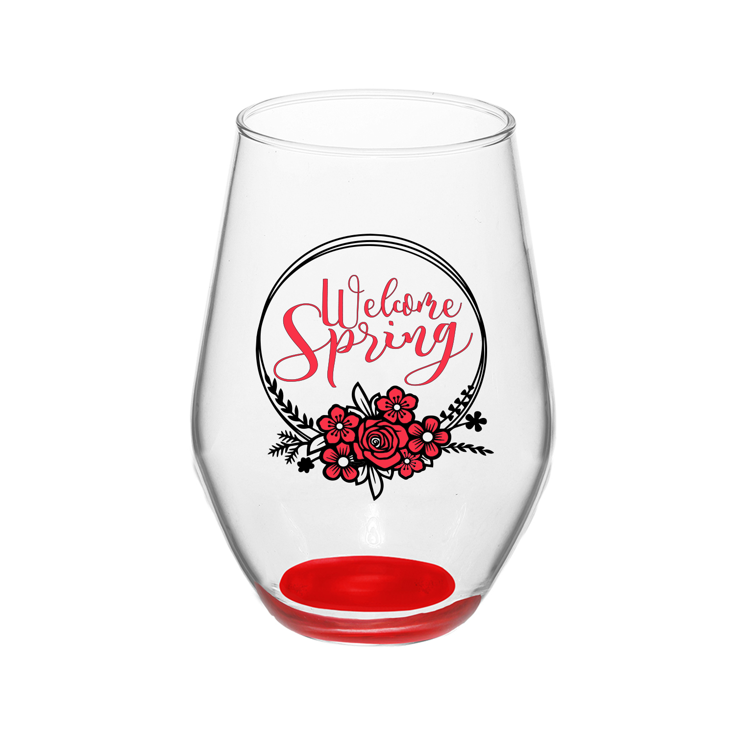 19oz Brigid Stemless Red Wine Glasses (2 Color) 5
