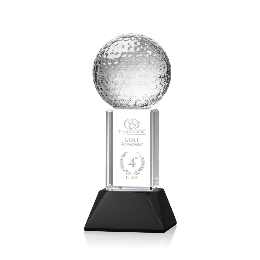 Golf Ball Award on Stowe Base - Black 2
