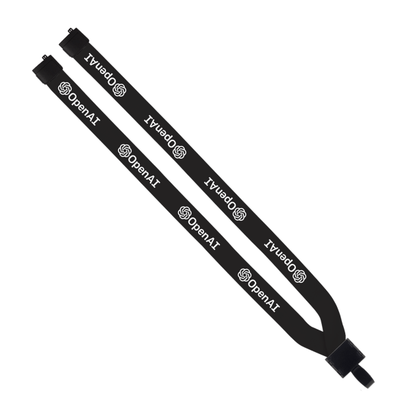3/4" Polyester Lanyard with Non-Swivel Plastic Hook 54