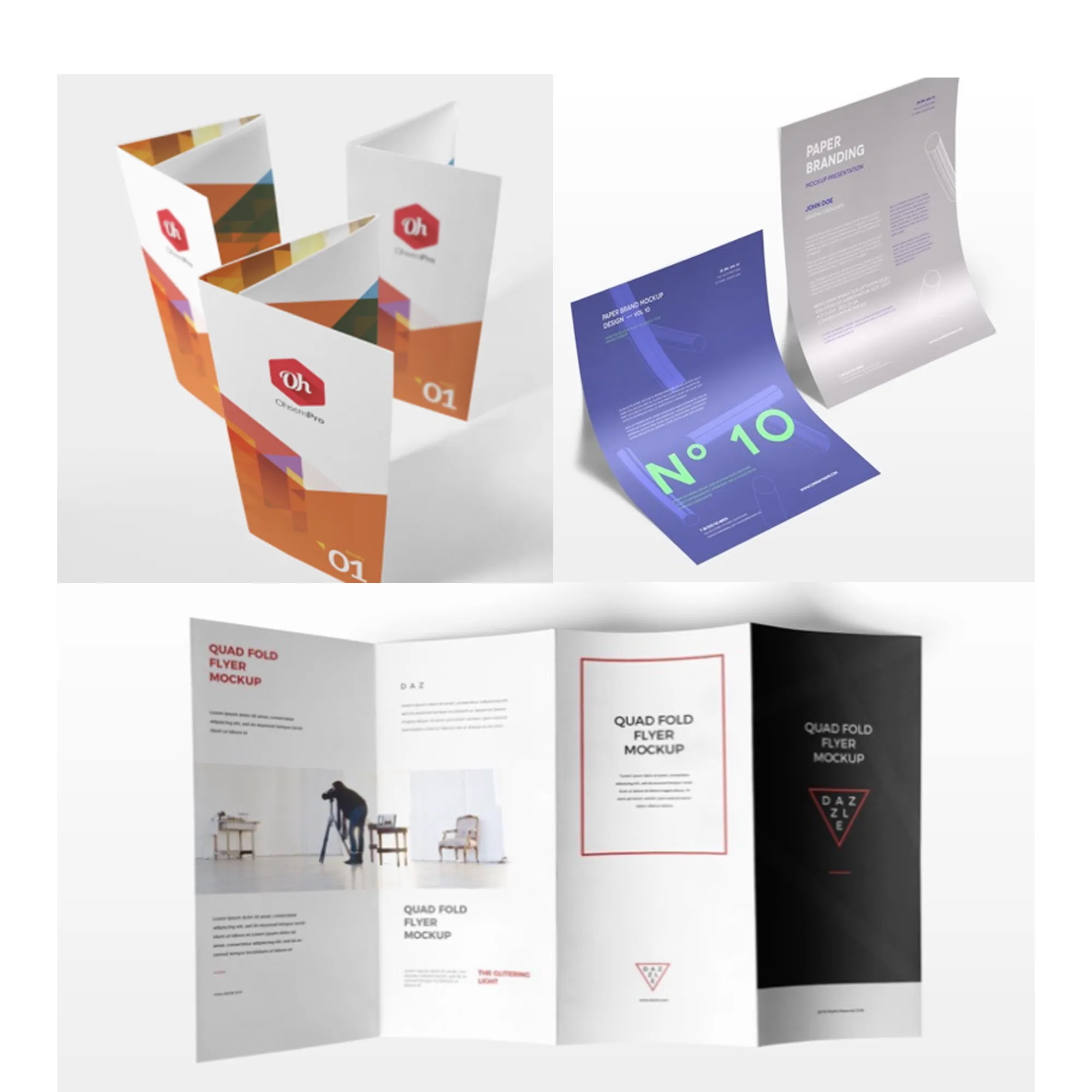 MOQ100 Two Sided Posters Flyers Custom Menus Booklets 5
