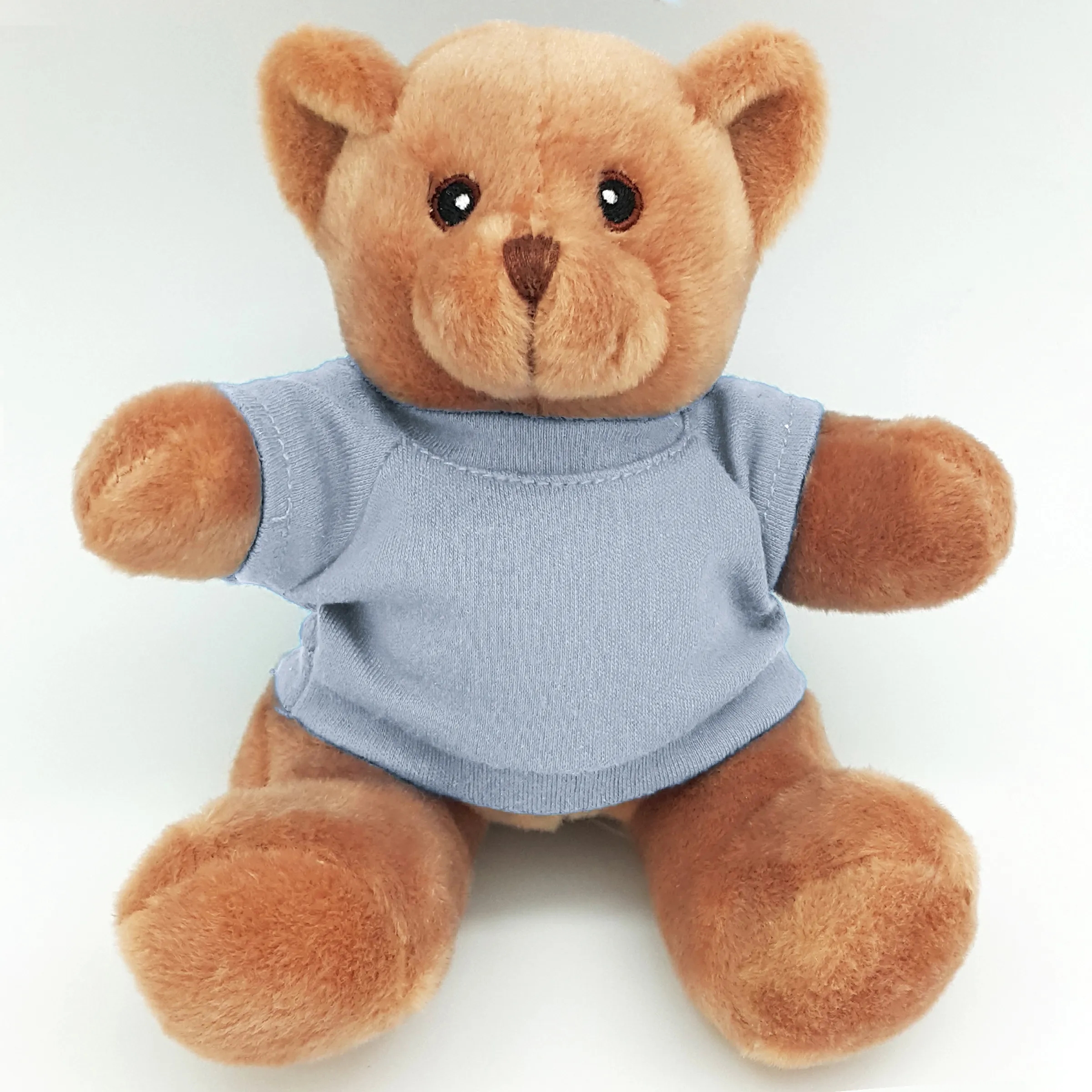 6" Beanie Brown Bear with Embroidered Eyes 25