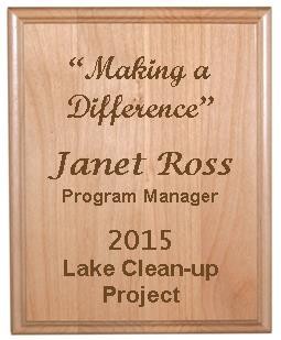 10" x 13" Genuine Red Alder Plaque 1