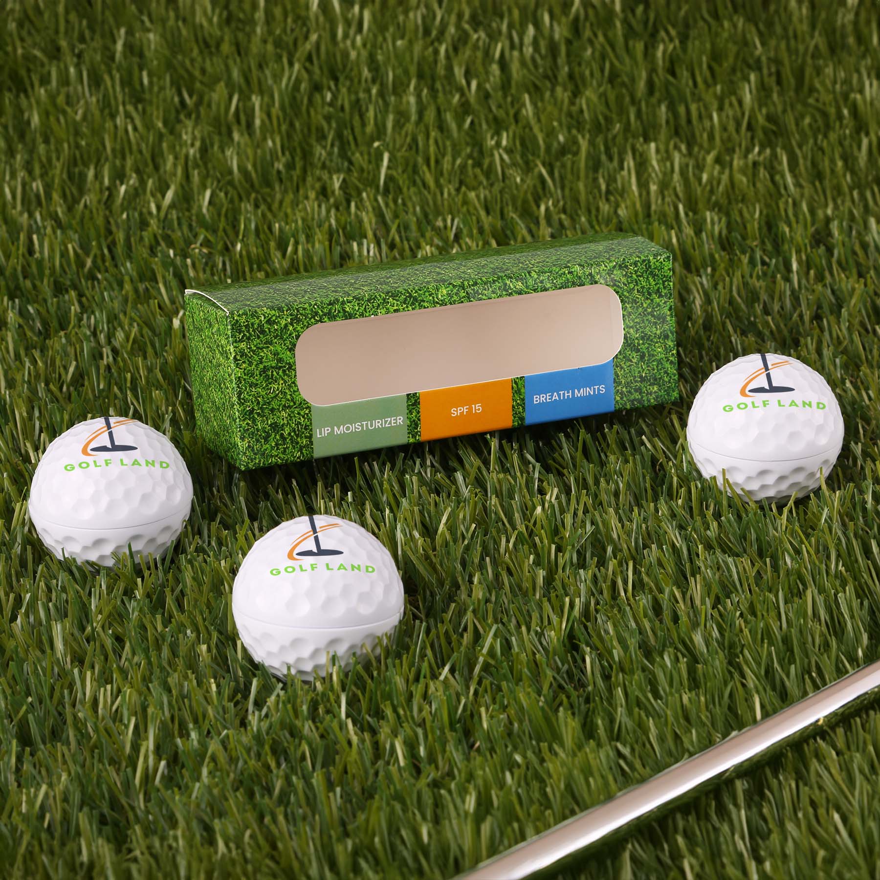 3 Pack Golf Ball Lip Moisturizer, Mints & SPF15 Lip Moisturizer 4