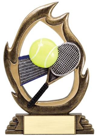 7 1/4" Tall Tennis Flame Series Award 2