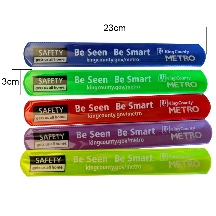 PVC Reflective Slap Bracelet 1
