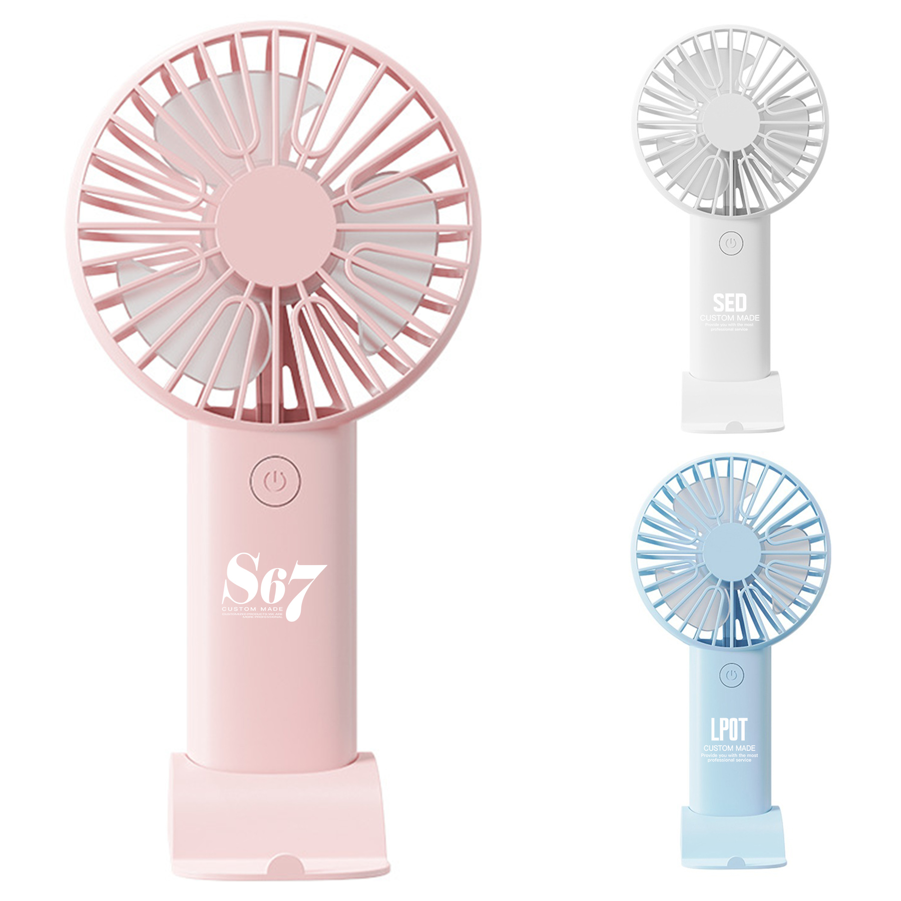 Rechargeable Handheld Fan With Stand 3