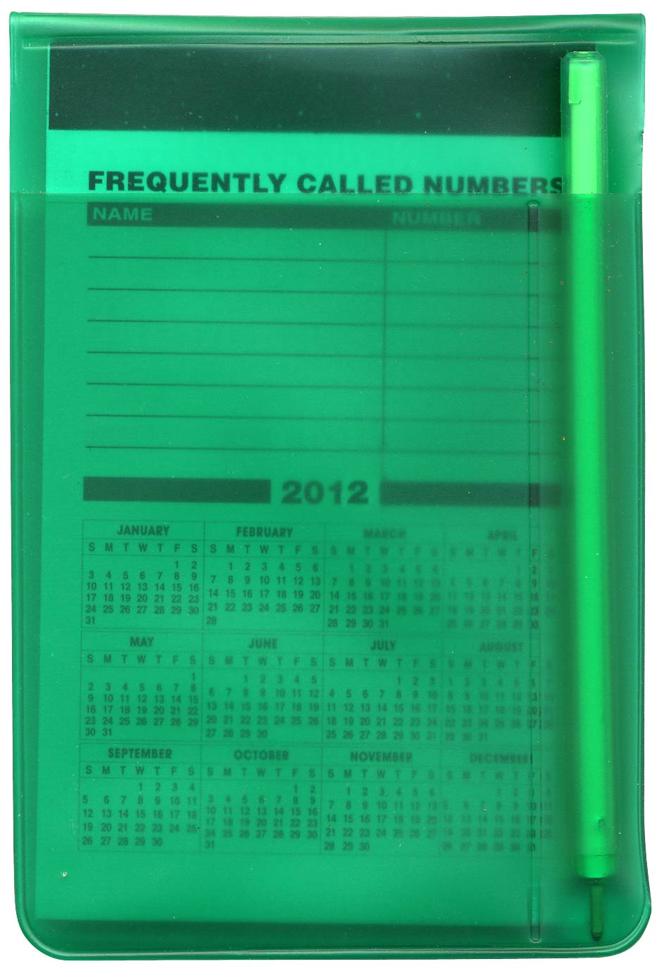 Translucent Memo Book With Clear Pen 8