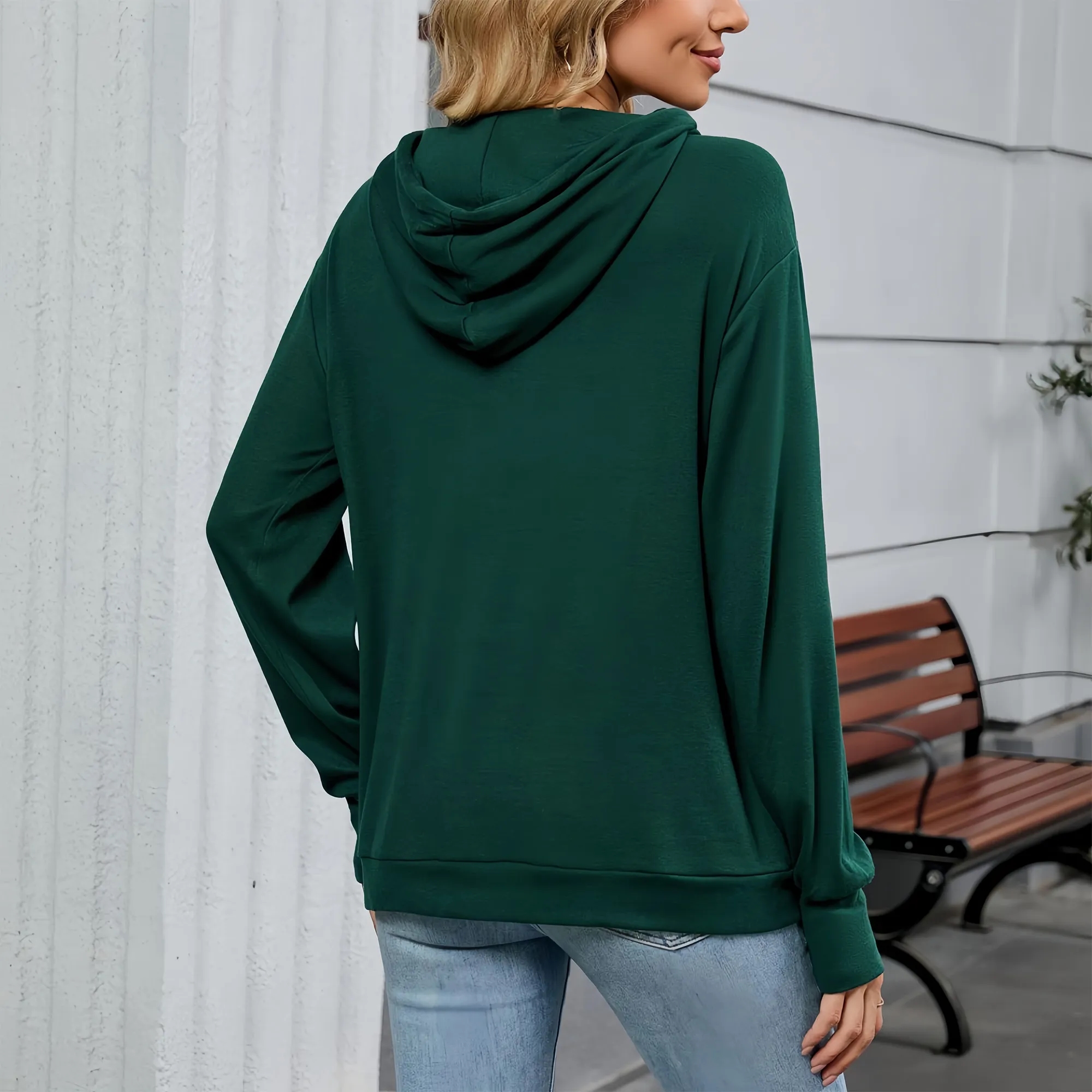 Women's Hooded Casual Long-sleeved Hoodie Free Shipping 4