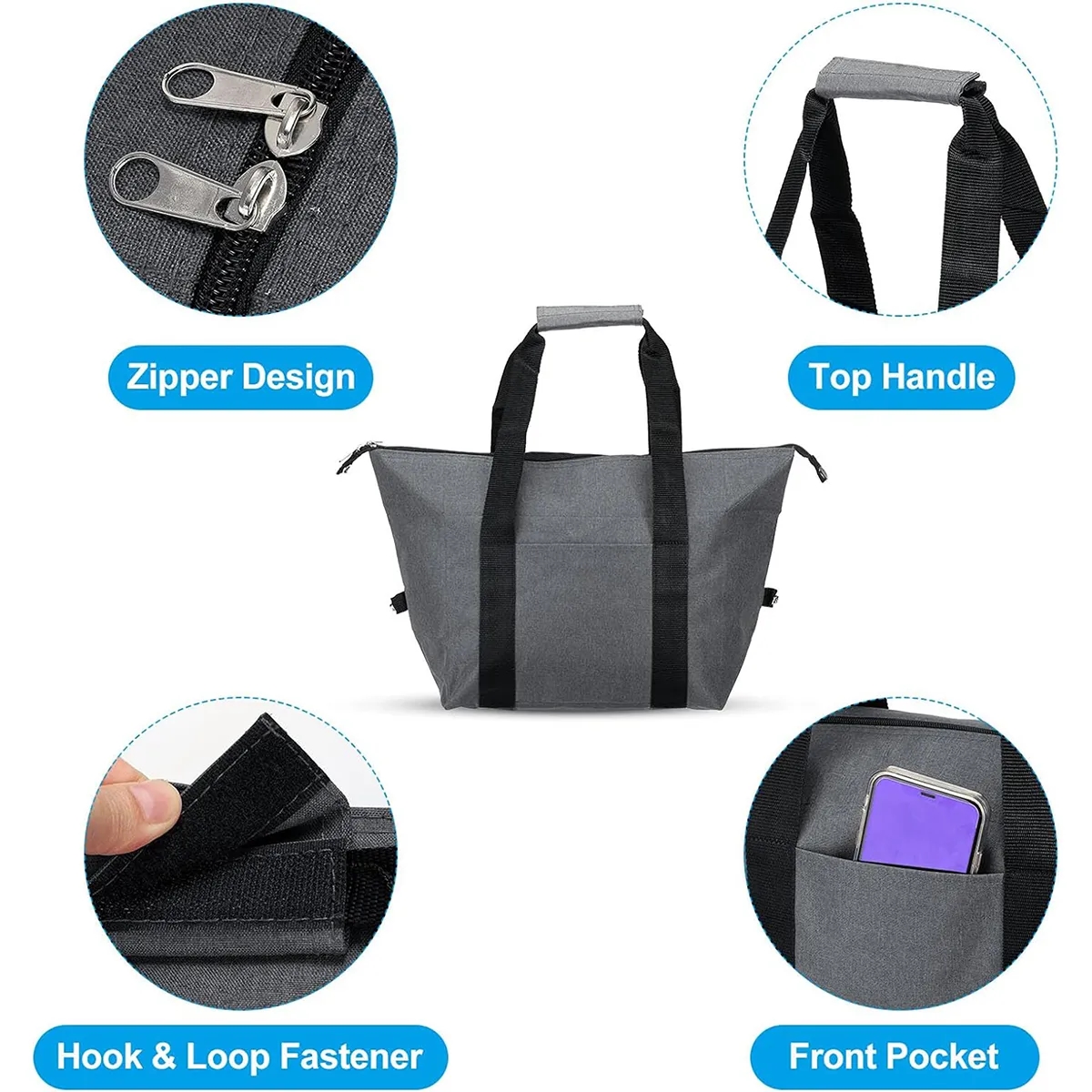 26 L Large Folding Waterproof Insulated Camping Lunch Bag 6