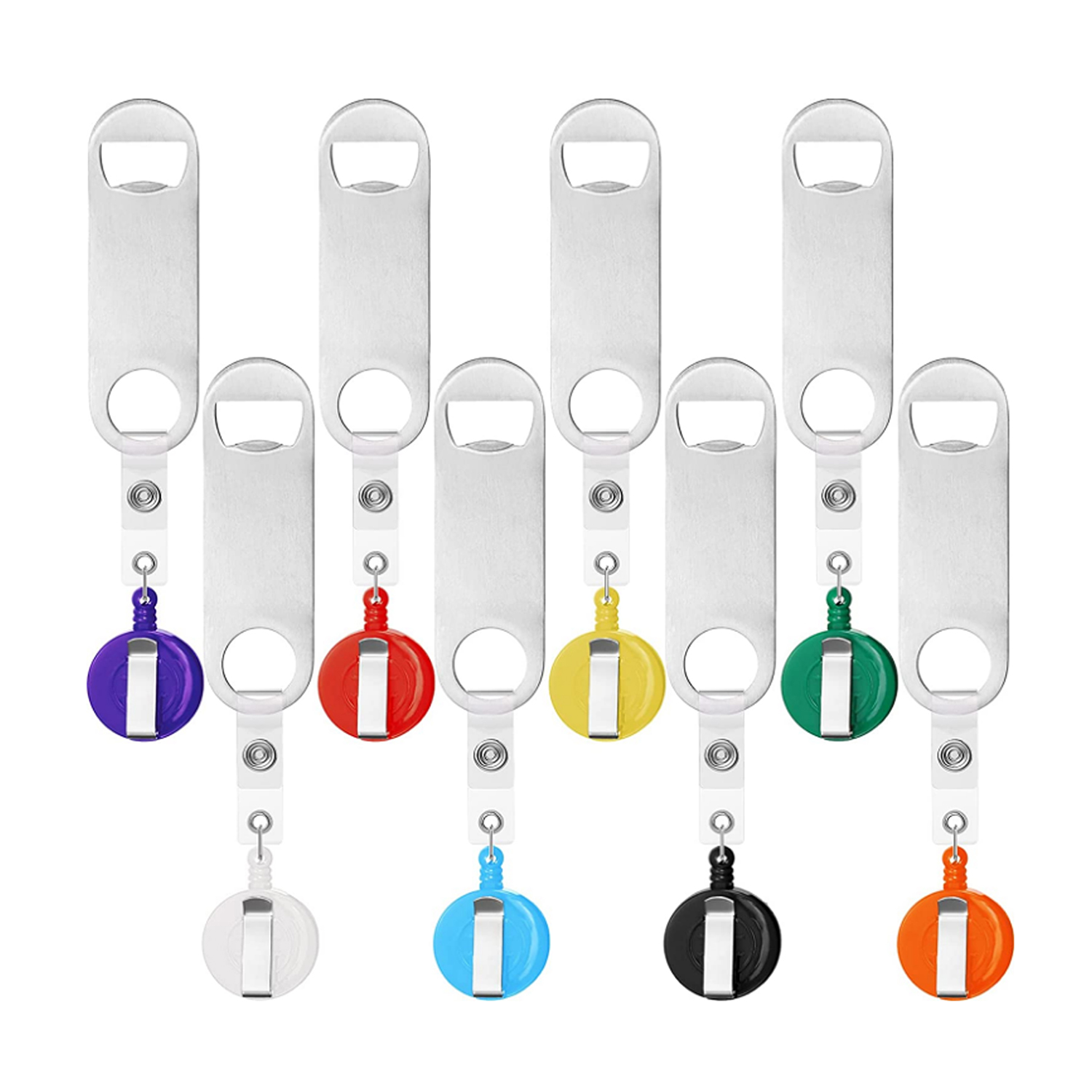 Stainless Steel Bottle Opener with Badge Reel 4
