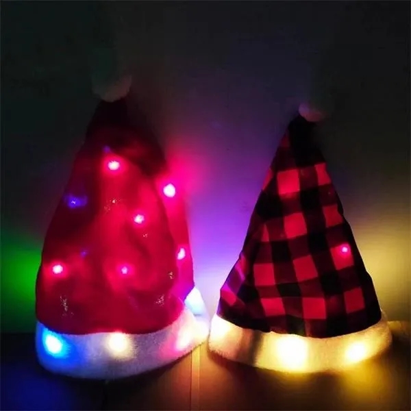 LED Light up Santa Christmas Hat/Cap 9