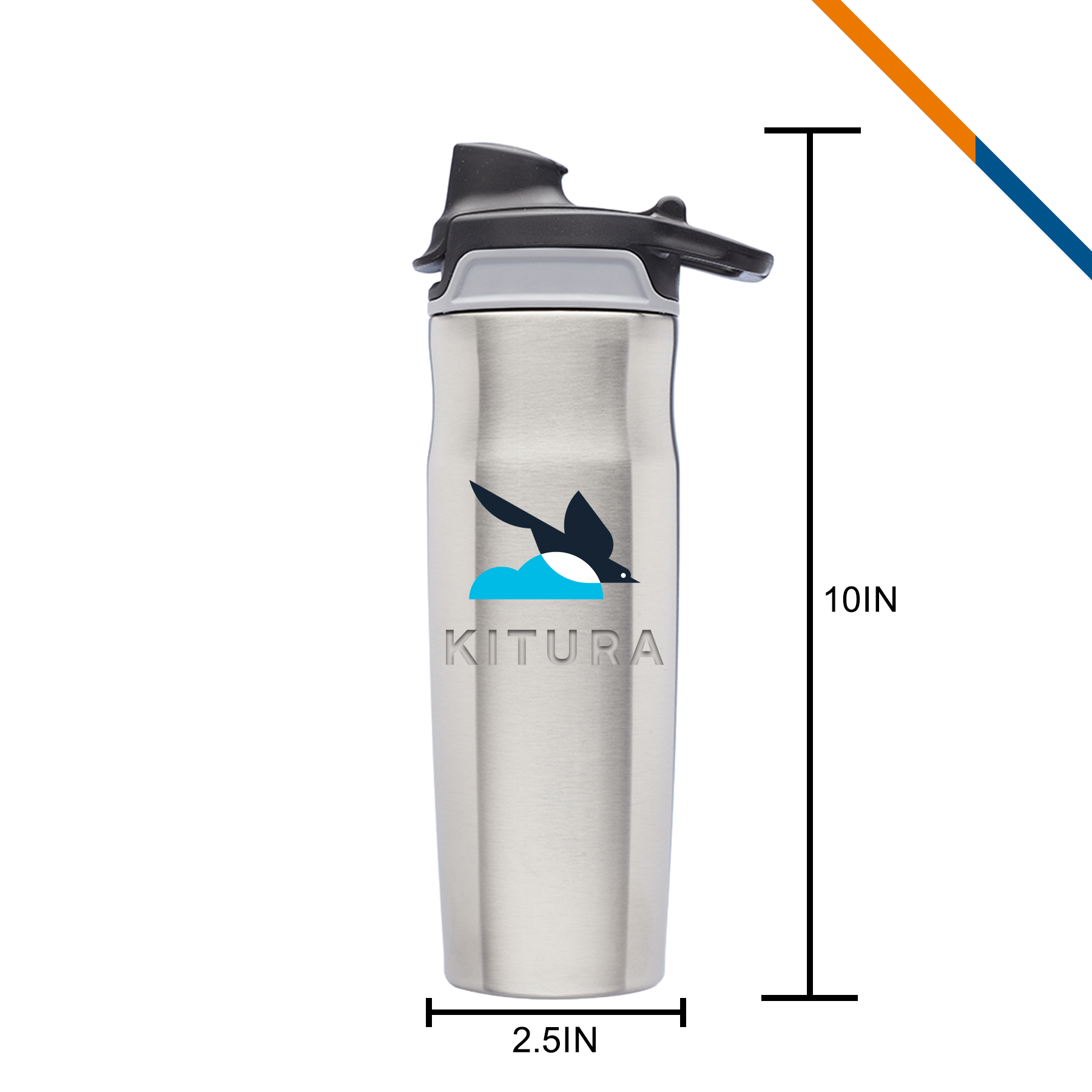 Laver Stainless Steel Water Bottle - 20 OZ. 5