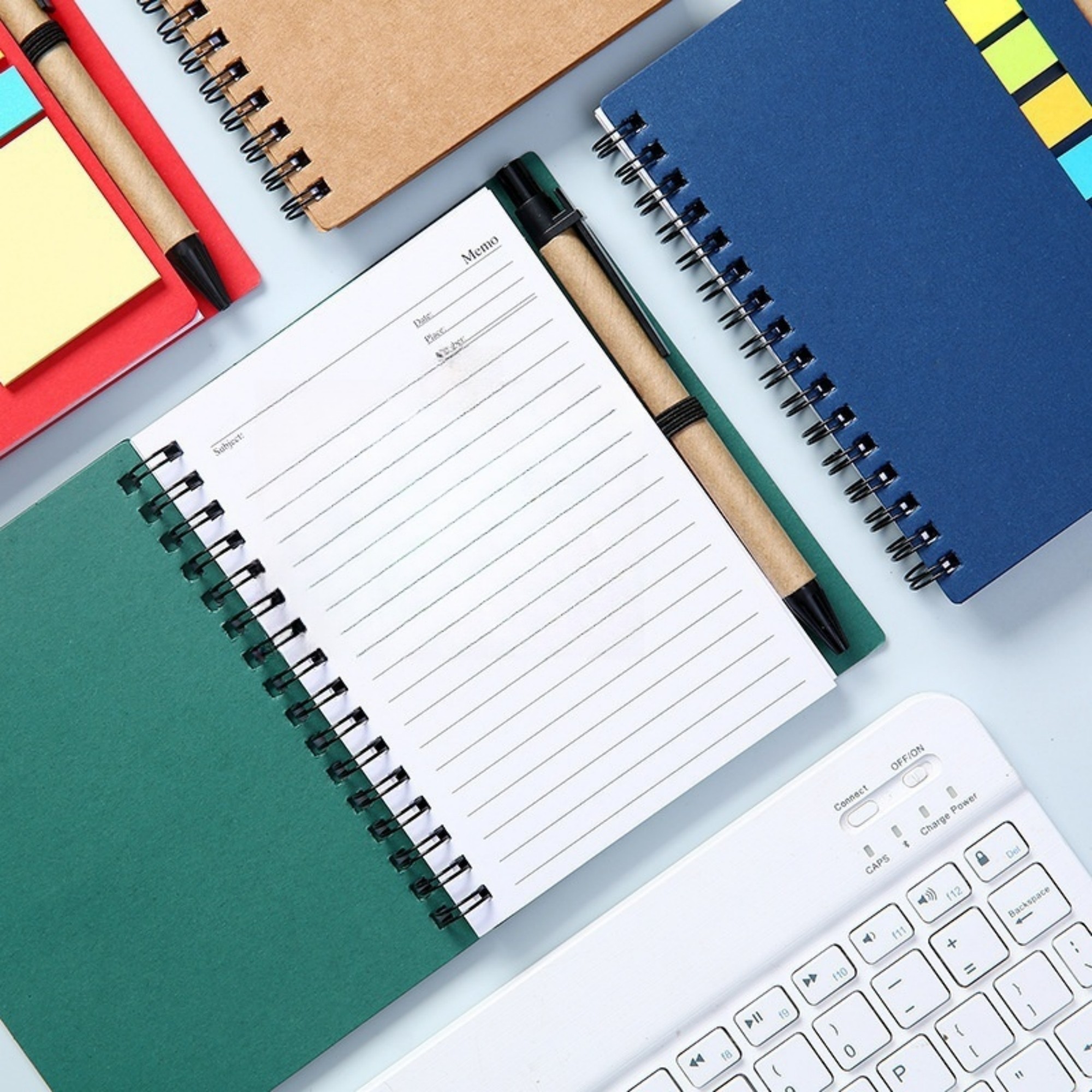 Spiral Notepads With Pen Holder 2