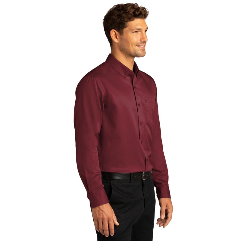 Port Authority Long Sleeve SuperPro React Twill Shirt. 65