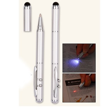 4 in 1 Executive Capacitive Stylus w/ Laser Pointer and LED Light 1